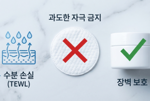 당신이 무심코 쓰는 토너 패드가 피부 장벽을 파괴하는 과정